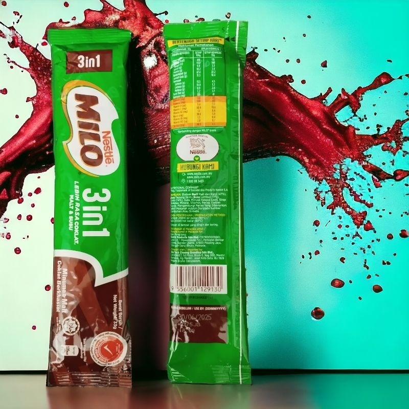 

MILO 3 IN 1 MALAYSIA PRODUCT ORIGINAL HARGA PER SACHET EXP NEW PRODUCT