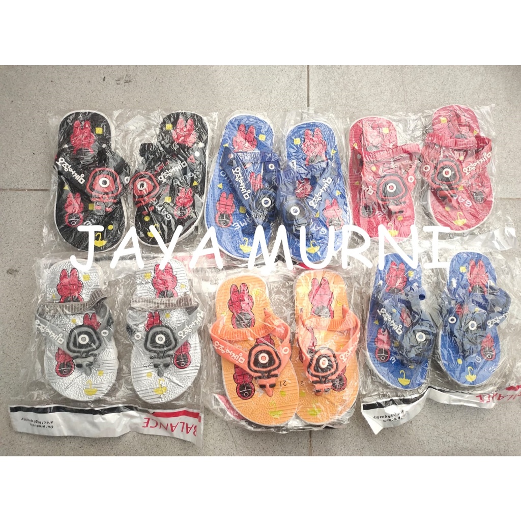 Sandal Jepit Anak Cowok dan Cewek Topeng PCU Balance Anak Cit-Cit 558 ukuran 24-29
