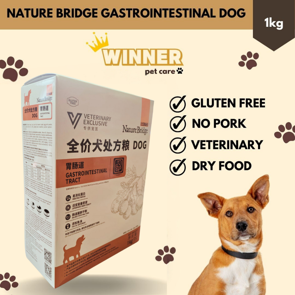 Nature Bridge Gastrointestinal Dog Food Freshpack 1kg