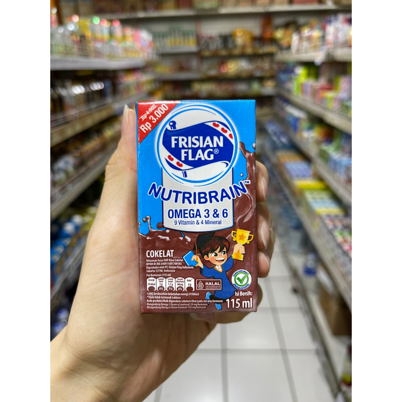 

frisian flag nutribrain cokelat 125ml - frisian flag uht 125ml nutribrain strawberry