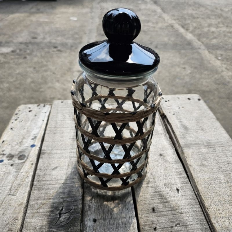 GLASS JAR MONTELLA LUXY 1300ML