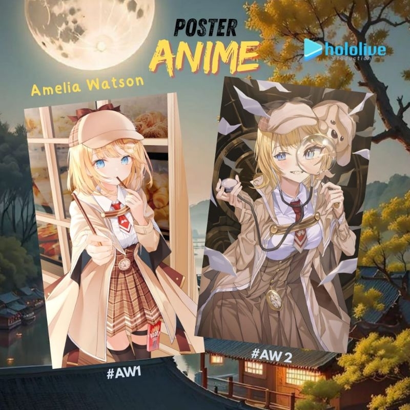 Poster Anime / Vtuber Amelia Watson