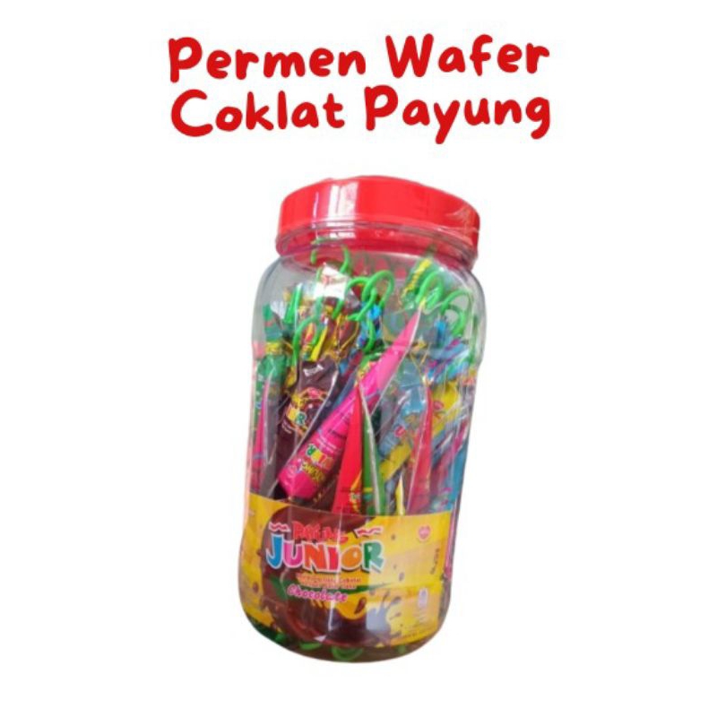 

Wafer Coklat Payung Junior toples isi 60 pcs