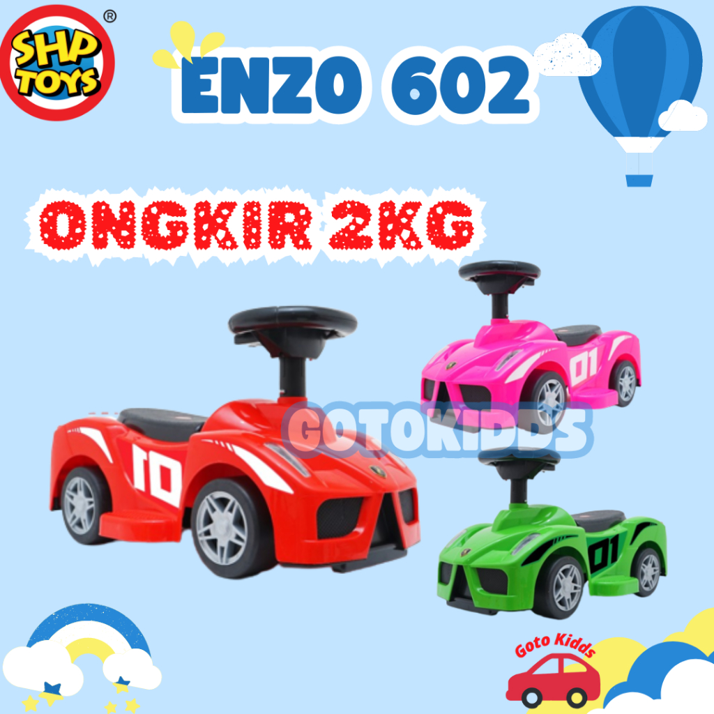 Mainan SHP Toys Ride on Car FF 602 Maenan Mobilan Anak Murah - Merah