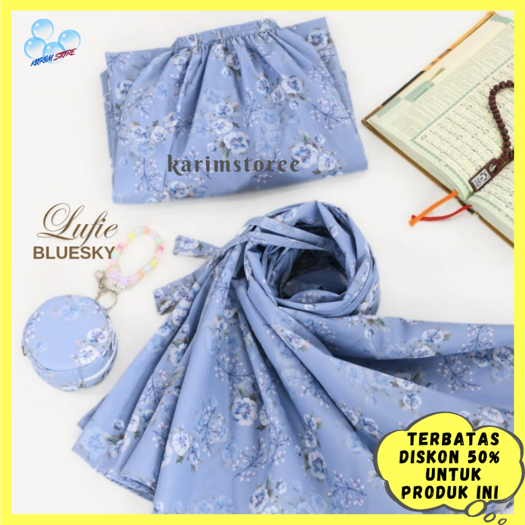 Mukena Motif Traveling Mini Pouch Premium Mukena Saku Terkecil Bahan Parasut Korea Premium