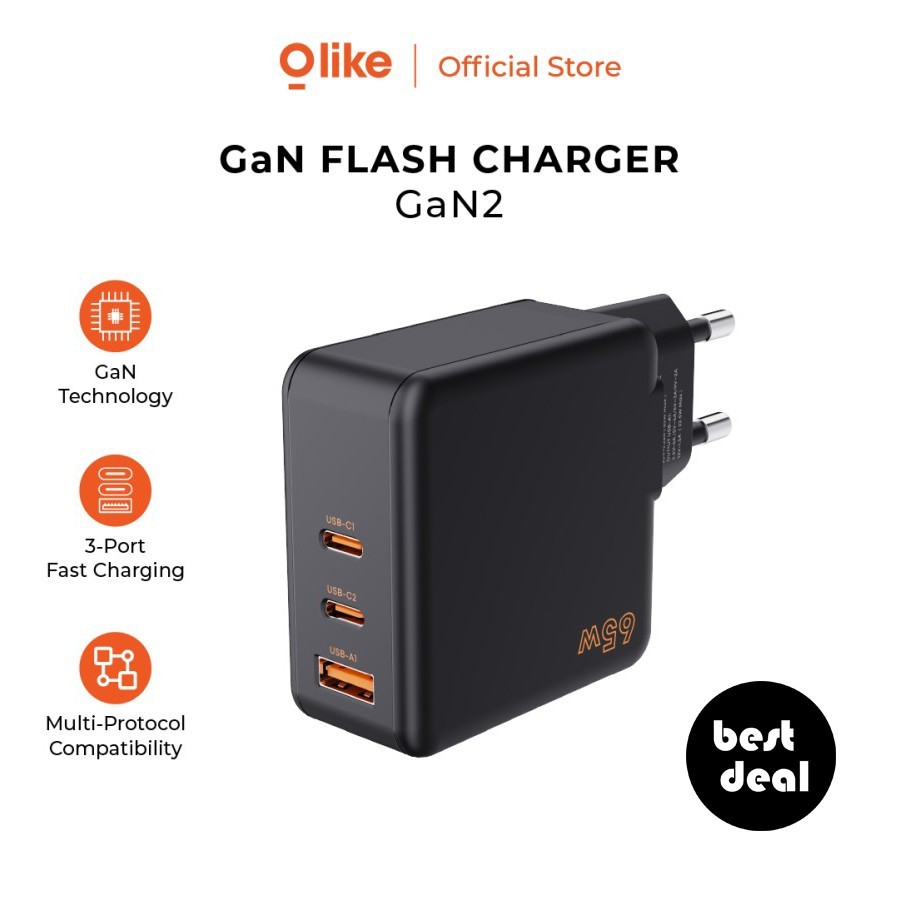 OLIKE Gan2 Gan Flash Charger 65W