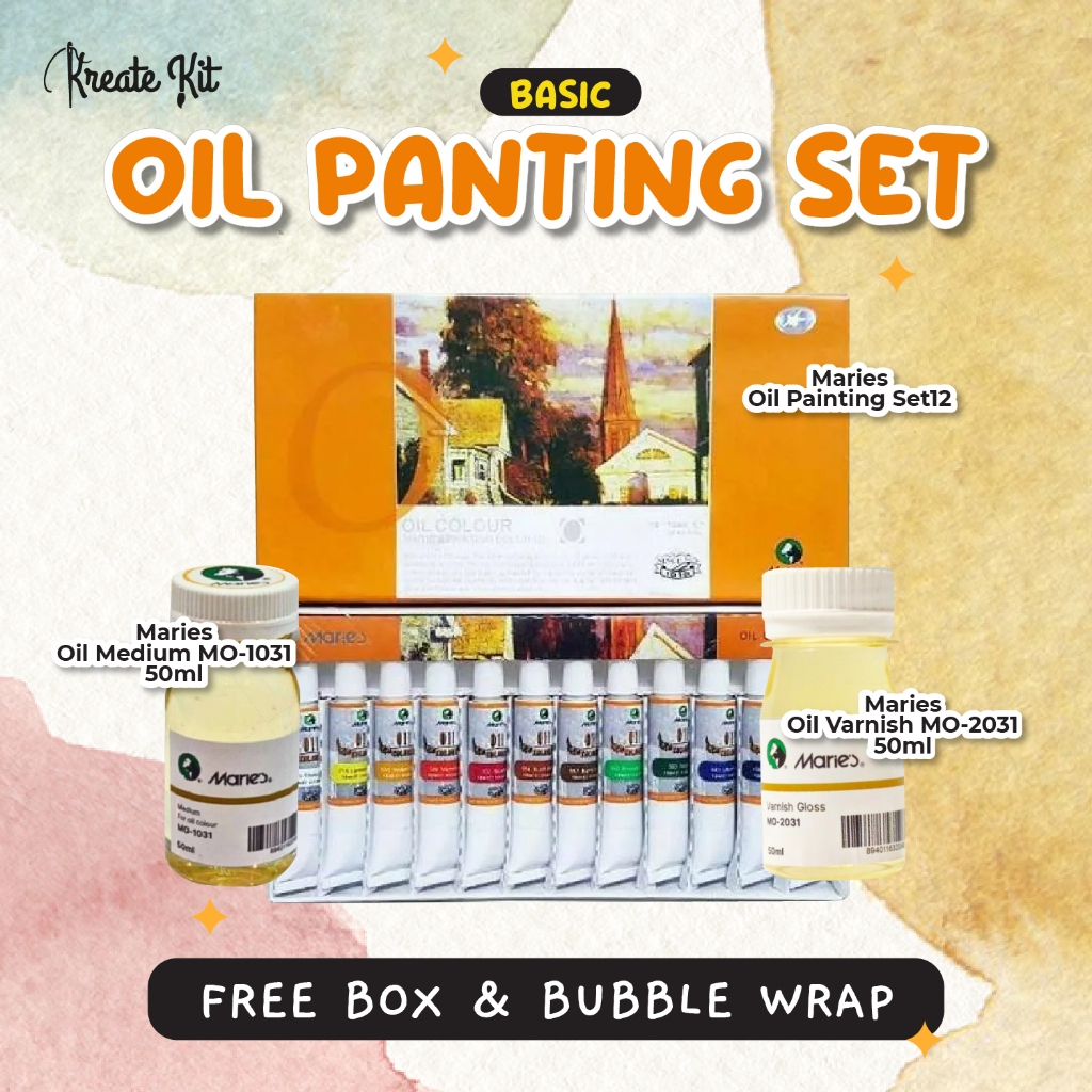 

H7Y Set Cat Minyak Oil Painting Series Lengkap [Kreate.Kit]