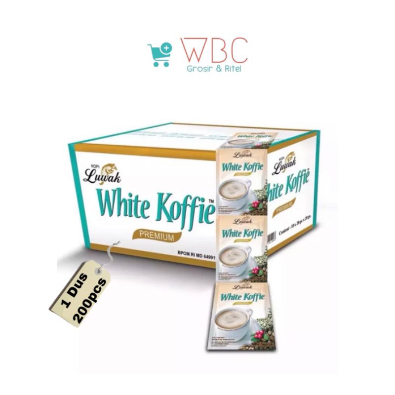 

LUWAK WHITE KOFFIE | 1 DUS (200pcs)