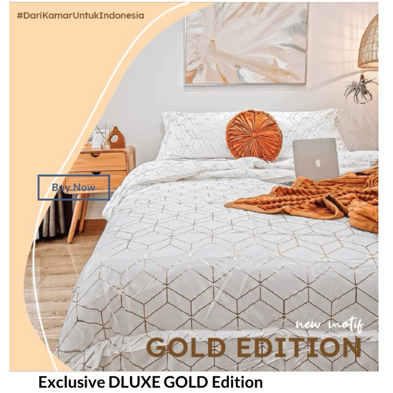 Sprei Kintakun d’Luxe Gold Edition King 180x200 / Deluxe / Dluxe