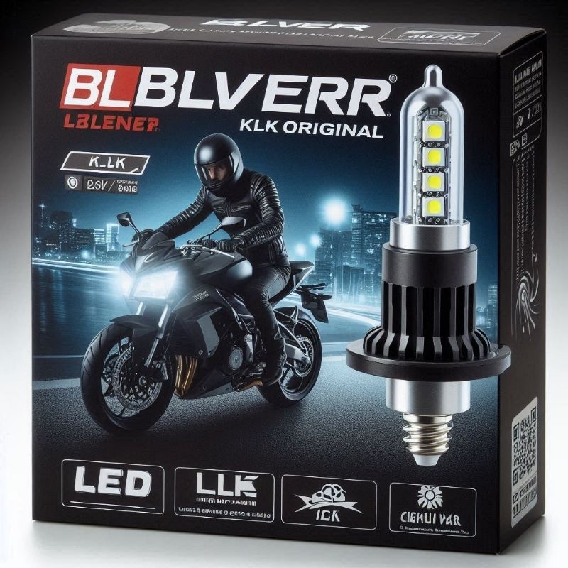 lampu led proji portabel motor sport BLVR klk duap original