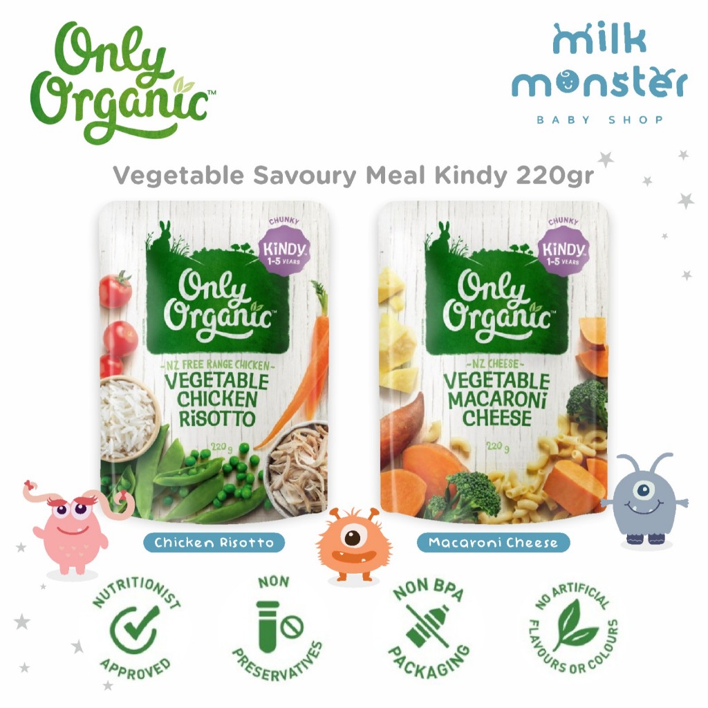 Only Organic Vegetable Savoury Meal Kindy 220gr / Bubur Bayi Organik