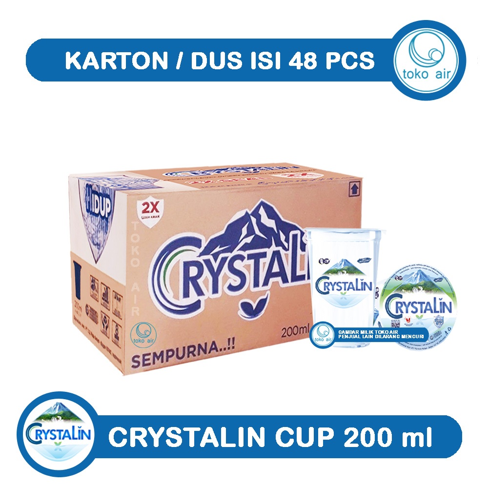 

Crystalin 200 ml Gelas Cup - Air Minum pH 8