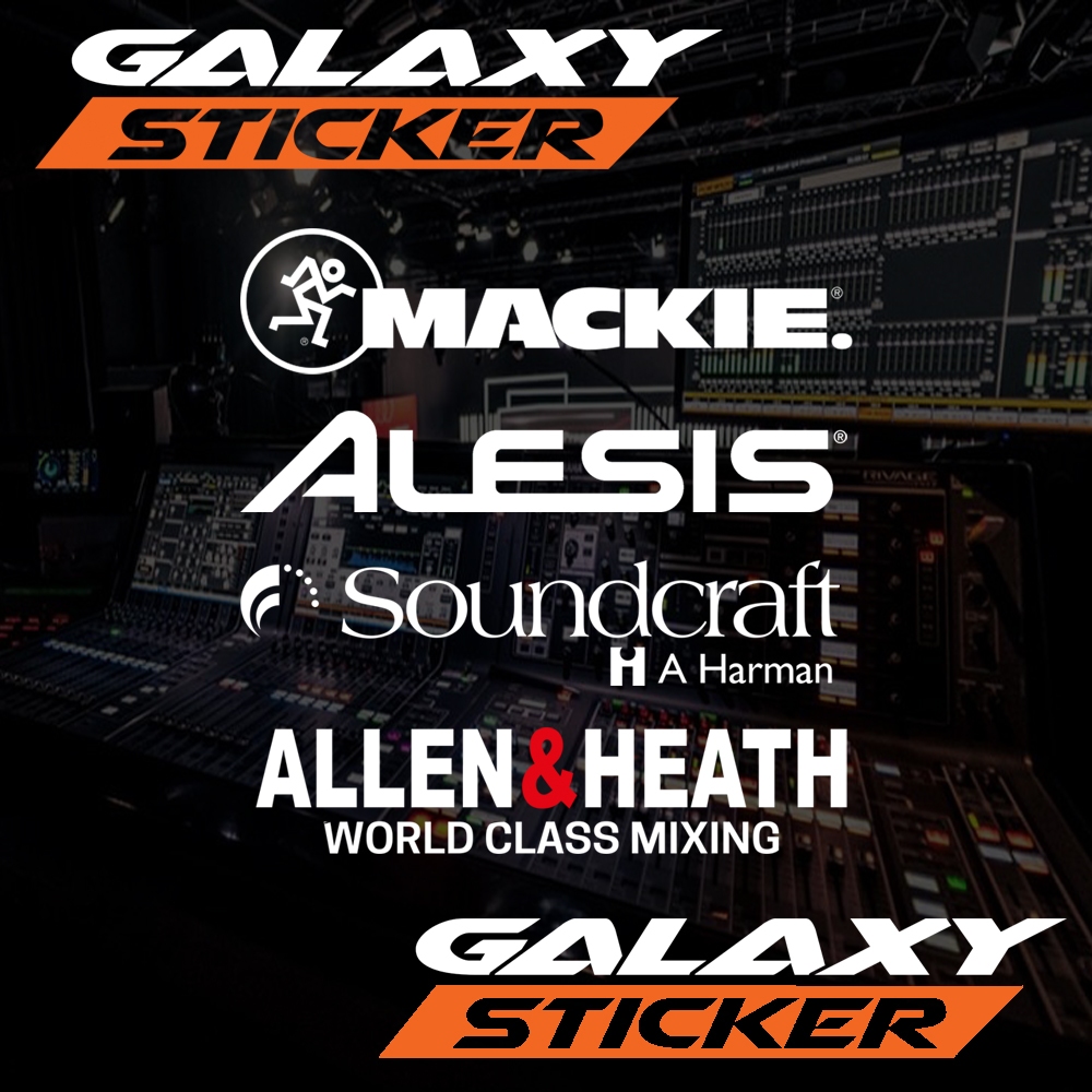 

cutting sticker aksesoris box audio mackie alesis.stiker variasi allen dan soundcraft