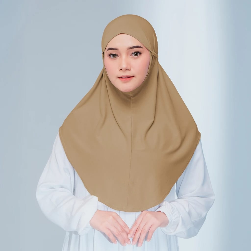 HARGA TERJANGKAU FASHION MUSLIM DEWASA HIJAB INSTAN JILBAB BERGO MODEL TALI BAHAN HYGT ANTI KUSUT