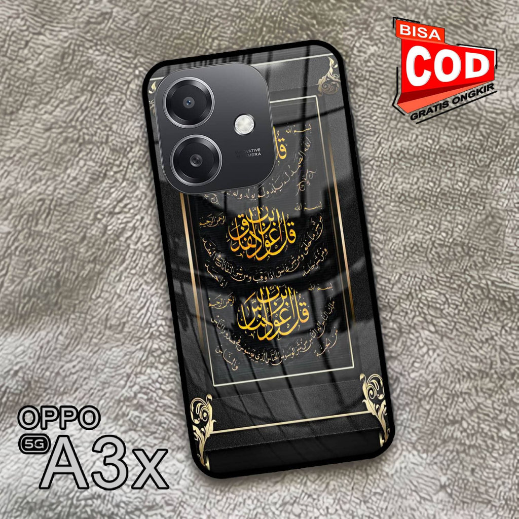 Softcase Glass Kaca | Case Kaca | Casing Kaca | OPPO A3X [S75]