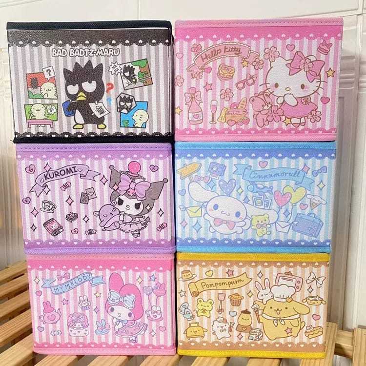 Box Lipat / Penyimpanan Mini Tanpa Tutup Sanrio Fullprint