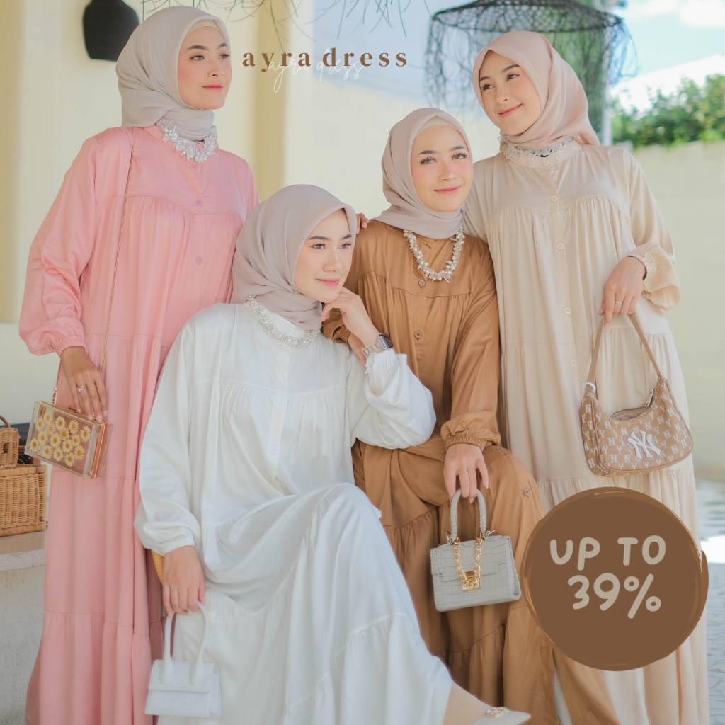 Missolla—Madamemalla Ayra Maxy Dress Oversize Rayon Twill Busui Friendly Free Bross Fashion Muslim