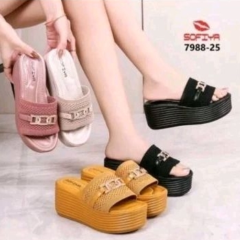 SANDAL WEDGES SOFIYA IMPORT WANITA ORI