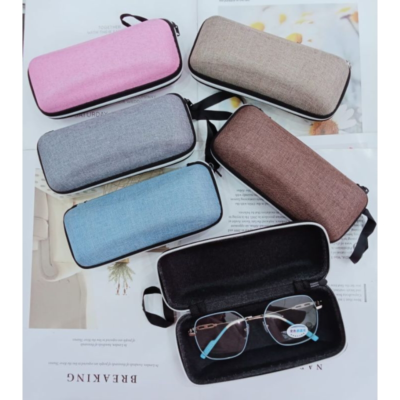 Kotak Kacamata Tali Bahan Kain