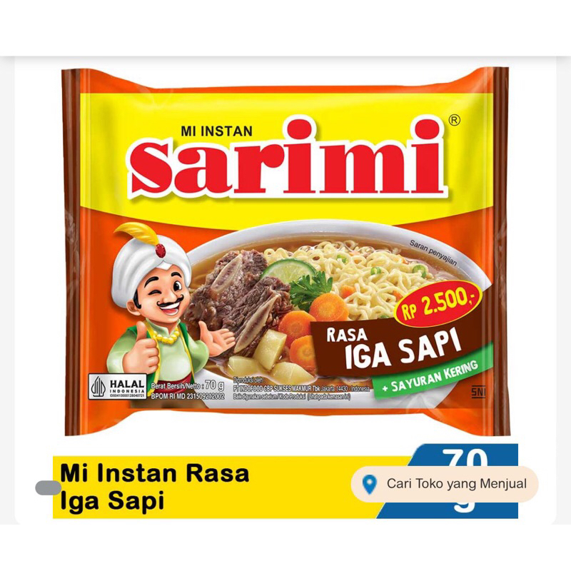 

Sarimi iga sapi 70gr