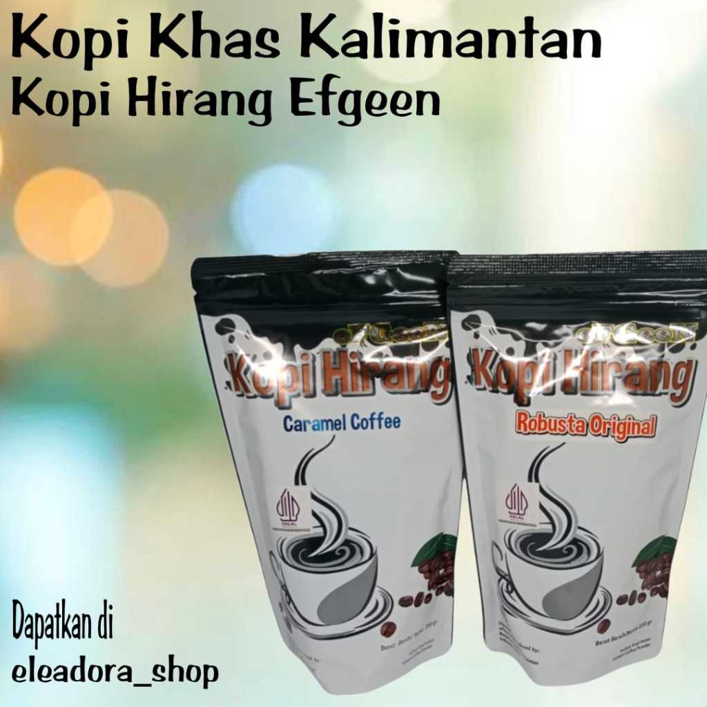 

Kopi Hirang EFGEEN Khas Banjarbaru - Kemasan 200 Gram