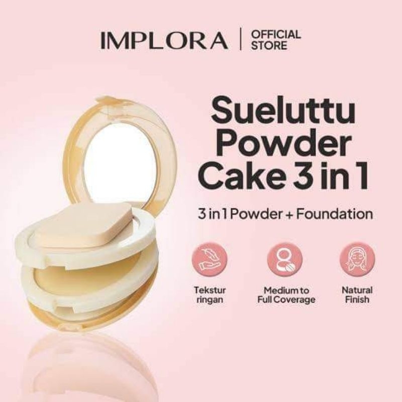 BEDAK 3IN1 IMPLORA COMPACT POWDER / BEDAK FOUNDATION