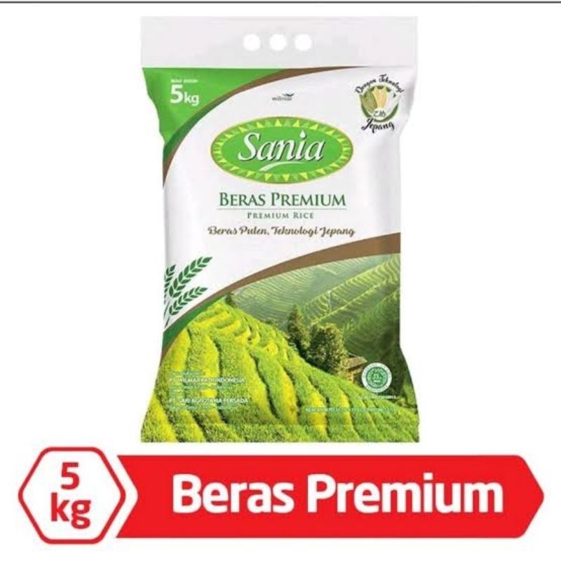 

BERAS PREMIUM SANIA ORIGINAL ASLI UKURAN 5 10 15 20 25 KG KILOGRAM 5KG 10KG 15KG 20KG 25KG PULEN TEKNOLOGI JEPANG PREMIUM RICE TERMURAH TERLARIS SEMBAKO NASI DARI PADI PILIHAN BERSIH READY BISA KIRIM GOSEND GRAB INSTANT EKSPEDISI COD PUTIH TERMURAH MURAH