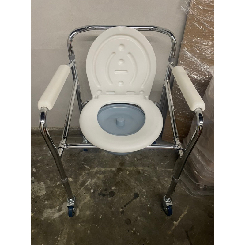 (SECOND) Commode Chair Dengan Roda/ Kursi BAB Lansia/ Kursi Toilet Portable