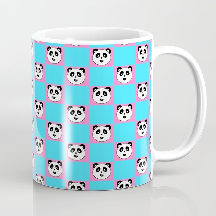 Gelas Hadiah | Mug Gelas panda squares mugs