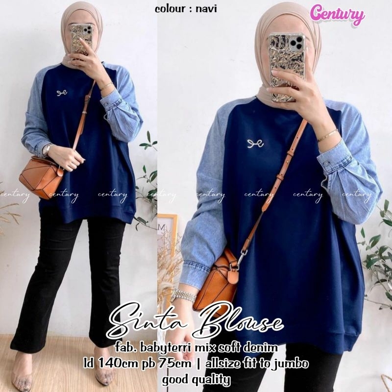 willy kaos wanita jumbo ld 120 ld 130 xxxl xxl xl ori moca kaos jeans kombinasi atasan denim premium