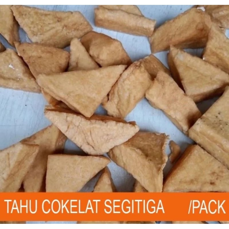 

tahu cokelat segitiga isi 10 pcs fresh