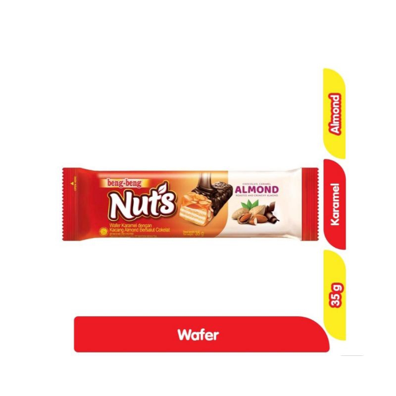 

beng-beng Nuts Wafer Karamel Almond 35 g