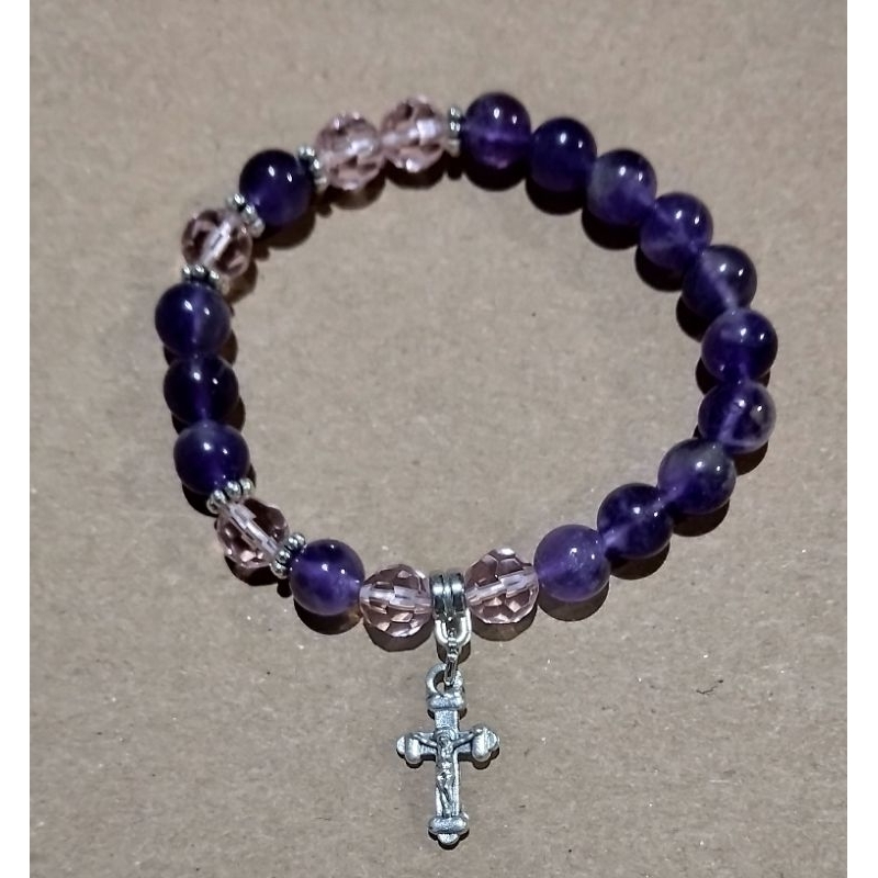 Rosario Gelang Aneka Batu Alam asli (Akik, Biduri Sepah, Kecubung, Citrin)