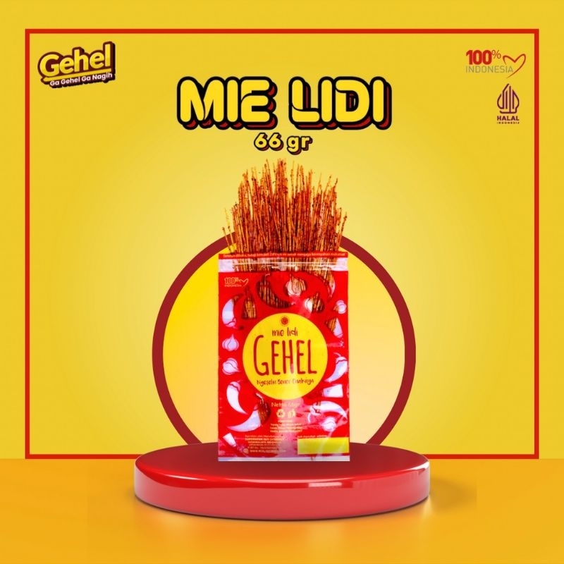 

[PEDAS GURIH] Mie Lidi Gehel Snack 66 gr