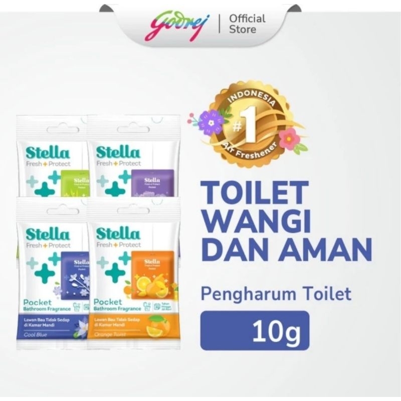 Stella Pocket Bathroom Pewangi Pengharum Kamar Mandi Gantung Kotak