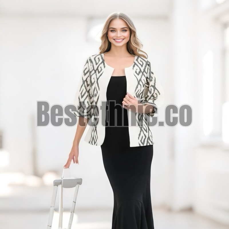 Outer Blazer Tenun Premium Original Wanita - Outer Tenun Wanita Kekinian