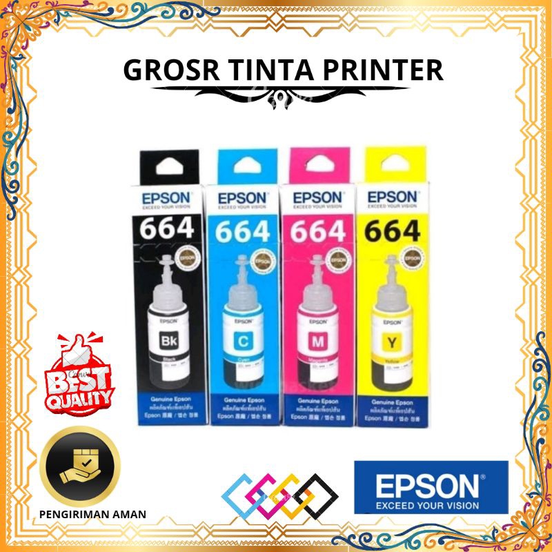 TINTA EPSON 664 ORIGINAL FOR PRINTER L110 L120 L200 L360