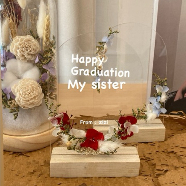 akrilik custom ucapan by pangestucraft.id ︱kado wisuda ︱akrilik ucapan ︱ucapan ulang tahun