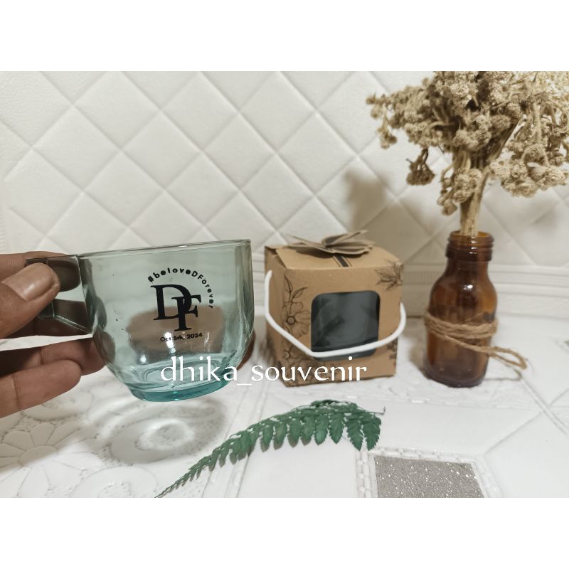 Souvenir Gelas Teh kemasan box, Souvenir cangkir