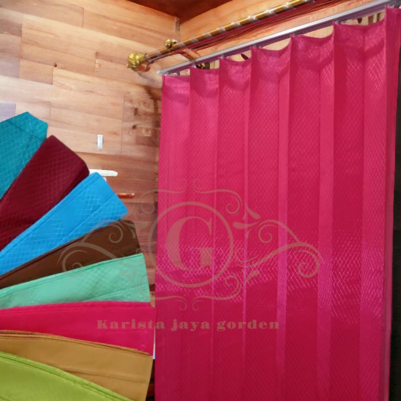 GORDEN PINTU Gorden Plisket gorden pintu kamar