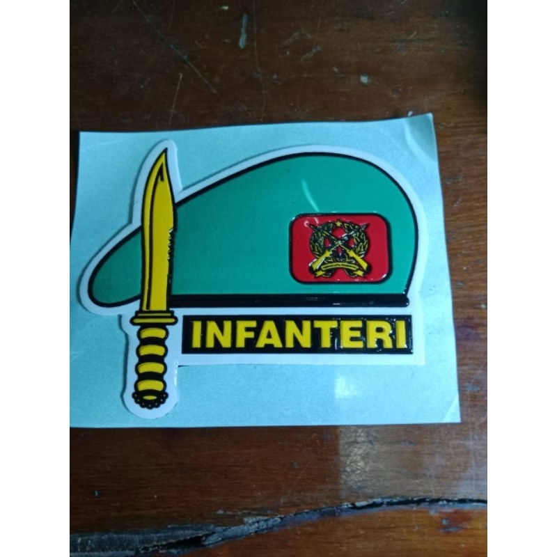 

Sticker Embos Baret INFANTERI