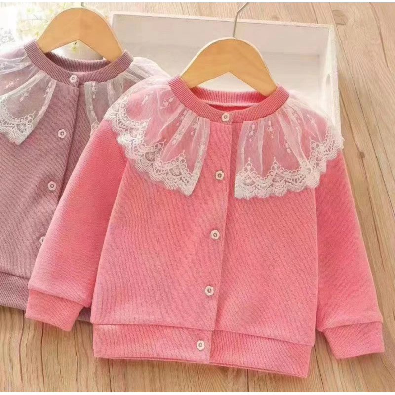 Cardigan Rajut Anak Perempuan Import Size 5 tahun