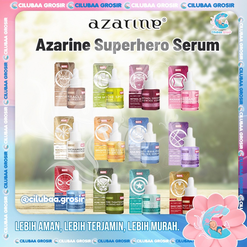 Azarine Superhero Serum Marvel EDITION SERIES 20ml | Brightening Hydration | Anti Aging | Acne Serie