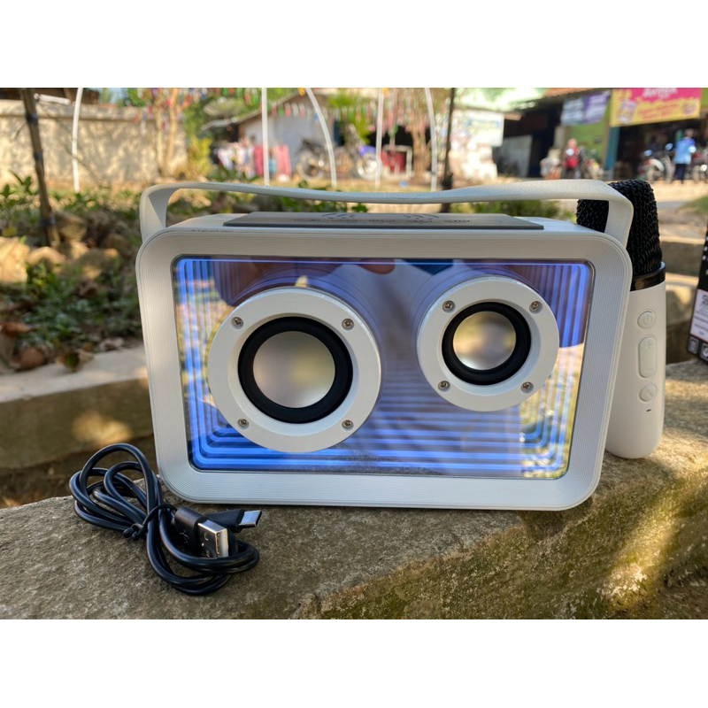 SPEAKER BLUETOOTH KARAOKE  RINREI SR888//  KOMPLIT SPEAKER BLUETOOTH