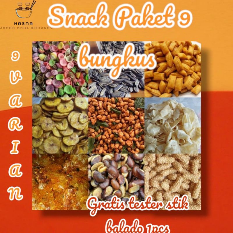 

cemilan Snack paket 9 bungkus 9 VARIAN BERBEDA/cemilan viral /cemilan kiloan/Snack kiloan /cemilan murah