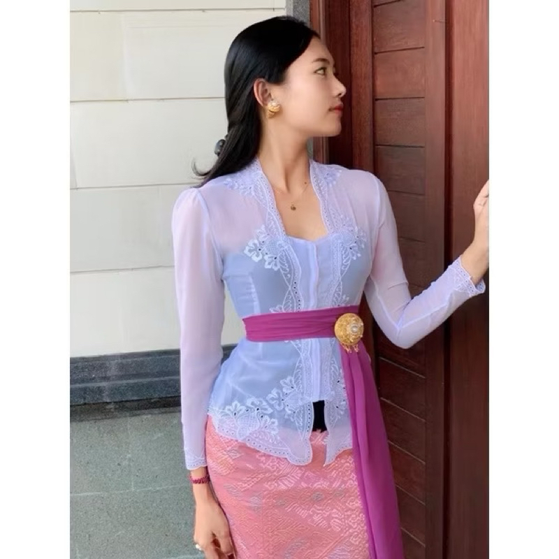 kebaya bordir pine || tangan panjang
