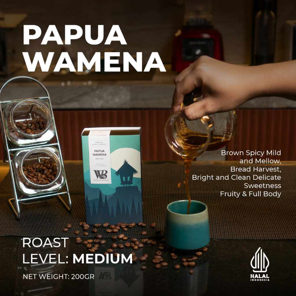 

WorkshopBrother Kopi Arabica Papua Wamena Full Wash 200 gram