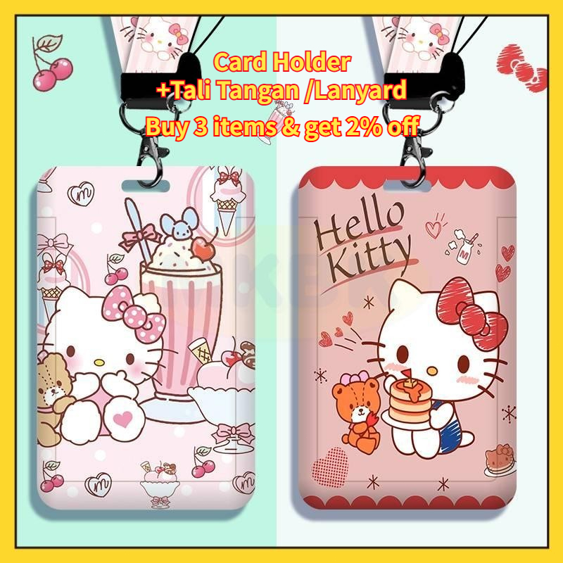 

⭐ MKBK ⭐ Hello Kitty Lanyard Id Card Name Tag Id Card Holder Lucu Kartu Nama Tempat Id Card Tali Id Card Case Id Card Name Card Holder Name Tag Holder Nama Dada Gantungan Id Card Tempat Kartu Id Card