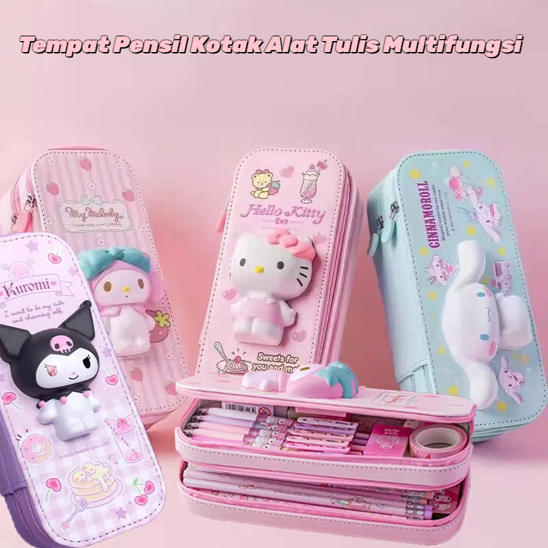 

Tempat Pensil Dua Susun Squishy Double Decker Pen Holder Multifungsi Berkapasitas Besar