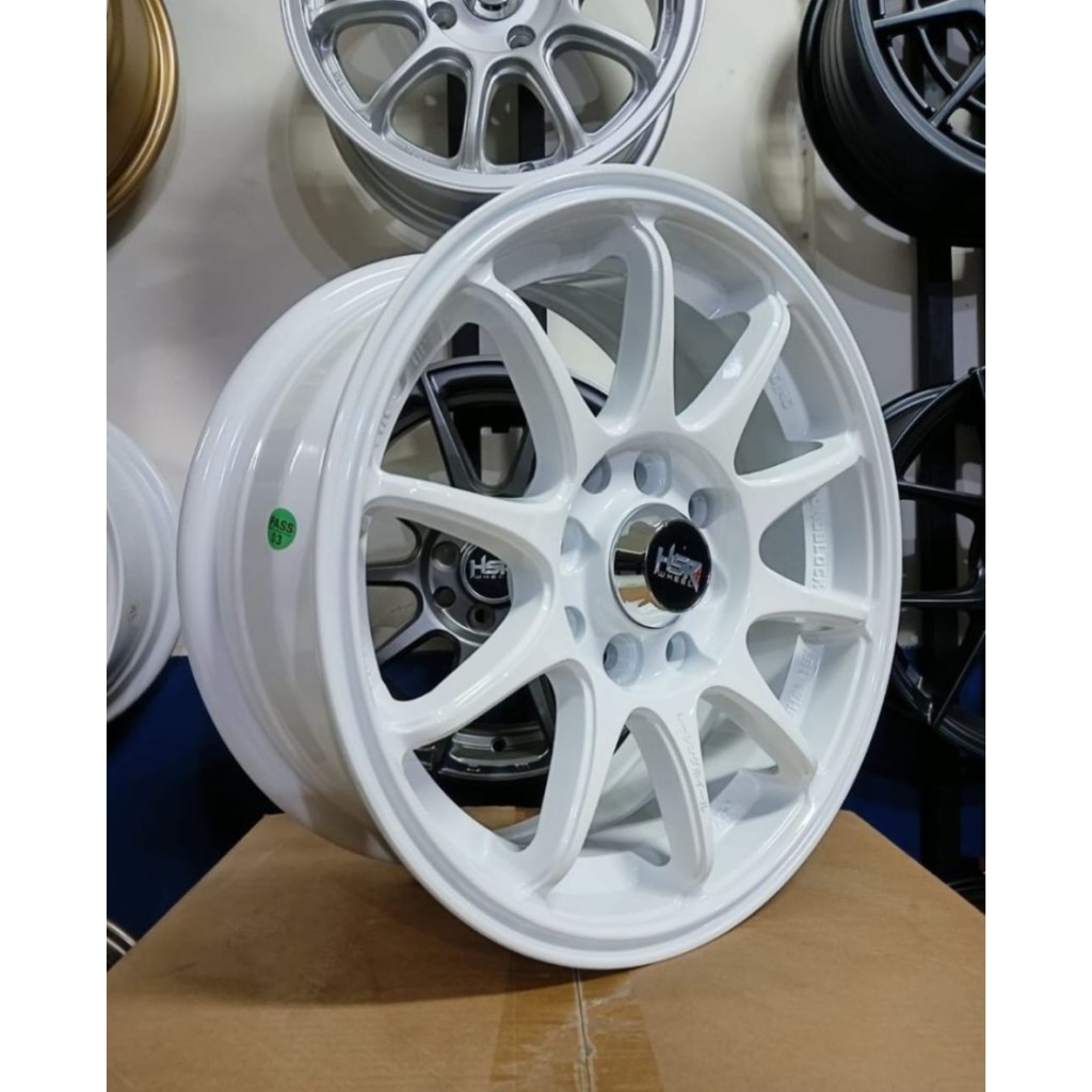 Promo Velg Hsr Ring 15 Untuk Mobil Jazz Calya Mobilio Agya Hsr Indy R15 Putih